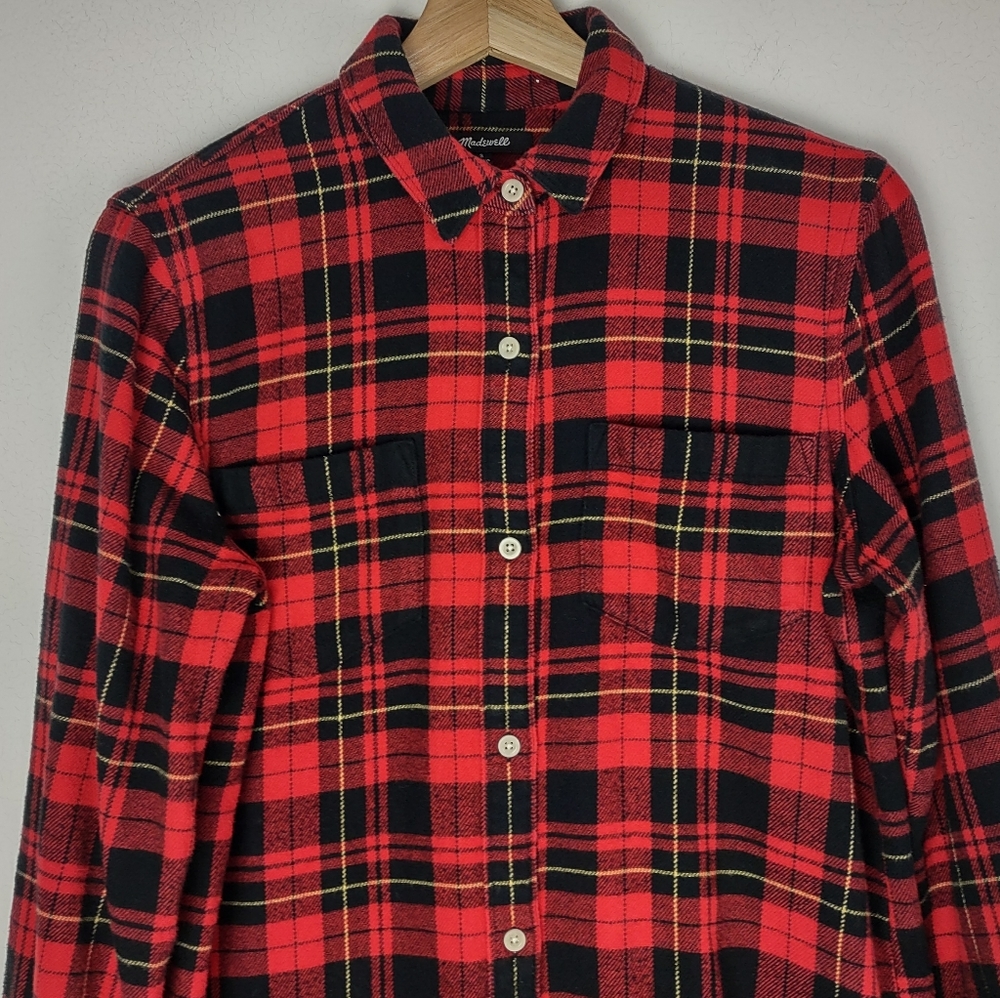 Madewell Classic Ex-Boyfriend Flannel Shirt In Kirtling Plaid - Picture 3 of 16